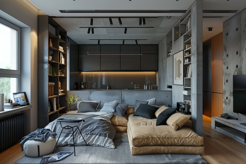 duże białe domy z drzewami obok nich